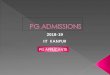 PG ADMISSIONS doc/PG_ADMISSION_UserManual.pdf · The applicant has to register here with the ‘New user Register’ tab. For reference, the ‘user manual ’ will help to check