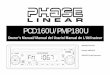 PCD160U/PMP180U - OwnerIQdl.owneriq.net/3/307be42a-f3cb-4c34-89c9-1822c9059207.pdf · PCD160U/PMP180U 6 PCD160U AM /FM /CD R ECEIVER / CD-IN INSTALLING THE REMOVABLE FACEPLATE Faceplate