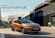 Nieuwe Renault CAPTUR...Belangrijkste standaarduitrusting nieuwe CAPTUR 1 De werking van de bluetoothondersteuning kan verschillen, afhankelijk van het type en merk telefoon dat u