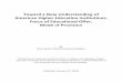 Toward a New Understanding of American Higher Education ... · Toward a New Understanding of American Higher Education Institutions: Focus of Educational Offer, Mode of Provision