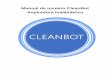 Manual de usuario CleanBot Aspiradora Inalámbrica · Presione los botones de liberación del tubo de aluminio para quitar el tubo del conjunto de cepillos y la cabeza limpiadora