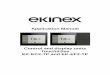 Application Manual - EkinexThis application manual describes application details for the ekinex® KNX “Touch&See” control and display unit, for EK-EC2-TP v.5.0 and EK-EF2-TP (with