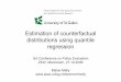 Estimation of counterfactual distributions using quantile 2006-12-11¢  Estimation of counterfactual