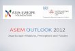 Asia-Europe Relations, Perceptions and Futures Outlook Report Presentation.pdfmulti-sectoral or international coordination. ASEF can continue to supplement this process by serving