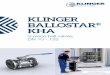 KLINGER BALLOSTAR KHA DIMENSIONS Face-to-face dimensions in accordance with EN 558-1, series 1 ACCEPTANCE TESTING » Seat leak tightness: EN 12266-1 P12, leakage rate A » Tightness