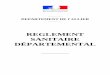 REGLEMENT SANITAIRE DÉPARTEMENTAL · - 1 - ARS Auvergne – Délégation Territoriale de l’Allier Règlement Sanitaire Départemental de l’Allier Service Risques Sanitaires Version