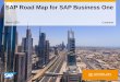 SAP Road Map for SAP Business One - Accelon · Overview of road map for SAP Business One Core Lifecycle management On premise/ cloud Partner solutions Integration Mobile Localizations