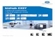 bizhub C227 - content.copytechgroup.co.uk · DATASHEET bizhub C227 Descriptions bizhub C227 Communication centre with 22 ppm b/w and colour. Standard Emperon™ print controller with