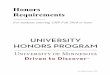 Honors Requirements, Final - University Honors Program · The University Honors Program is excited to present a new suite of requirements for students who entered the program Fall