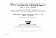TRADE AND GLOBALIZATION ADJUSTMENT ASSISTANCE ACT … Forms/UCP-11B.pdf · TRADE AND GLOBALIZATION ADJUSTMENT ASSISTANCE ACT OF 2009 ASSISTANCE FOR WORKERS . UNDER THE TRADE ACT OF