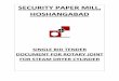 SECURITY PAPER MILL, HOSHANGABADspmhoshangabad.spmcil.com/SPMCIL/UploadDocument/steam dryer… · FOR STEAM DRYER CYLINDER . ... Interested tenderers may obtain further information
