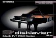 Disklavier Mark IV/PRO Series - Home - Yamaha · piano parts are actually played by the Disklavier keyboard, and the keys move up and down as though they were being played by an invisible