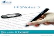IRISNotes - images-na.ssl-images-amazon.com6vL.pdf · IRISNotes is a pen and mobile note taker. With IRISNotes your handwritten notes and drawings can be turned into editable text