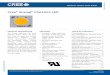 Cree XLamp CXA1512 LED Data Sheet - RS Components · ESD classification (HBM per Mil-Std-883D) Class 2 DC forward current mA 350 500 Reverse current mA -0.1 Forward voltage (@ 350