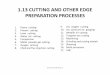 1.13 CUTTING AND OTHER EDGE PREPARATION PROCESSESmechshop.ir/wp-content/uploads/2016/07/CUTTING.pdf1.13 CUTTING AND OTHER EDGE PREPARATION PROCESSES 1. Flame cutting 2. Plasma cutting