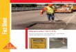 Sikacrete 321 FS - usa.sika.com · Fact Sheet. Product Information As a structural repair material for bridges, parking facilities, ... Non-gypsum based with volume stability Increased