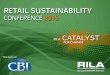 RETAIL SUSTAINABILITY CONFERENCE 2015 CONFERENCE 2015 Title Sponsor . Title Sponsor Mexico and Canada