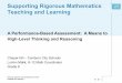 A Performance-Based Assessment: A Means to High-Level ......Supporting Rigorous Mathematics Teaching and Learning Chapel Hill – Carrboro City Schools LuAnn Malik, K-12 Math Coordinator