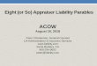ACOWacow-wa.org/wp-content/uploads/2018/08/Eight-Appraiser... · 2019-10-31 · • Reviewer on his own reports the appraiser to the state for USPAP violations and submits the review