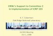 ORNL’s Support to Committee 2 in Implementation of ICRP 103iscors.org/Doc/10-01-08_Presentations/Keith_Eckerman.pdfOct 01, 2008  · ICRP Recommendations • 1959 ICRP Publication