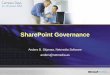 SharePoint Governance - download.microsoft.com · The SharePoint Governance Framework may be referenced and used freely with proper reference to the owner and the owners internet