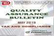 QUALITY ASSURANE ULLETIN I April 2019 Edition 1paguiodumayasassoc.com/articles/QualityAssuranceBulletin...amended; d. Involving tax evasion and other criminal offenses under Chapter