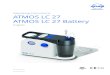 Operating Instructions ATMOS LC 27 ATMOS LC 27 Batteryatmosmed.de/lc27/downloads/EN/GA_LC27-LC27Battery...operate the ATMOS LC 27 and ATMOS LC 27 Battery safely, correctly and effectively
