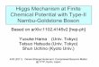 Higgs Mechanism at Finite Chemical Potential with Type-II ...€¦ · Higgs Mechanism at Finite Chemical Potential with Type-II Nambu-Goldstone Boson Based on arXiv:1102.4145v2 [hep-ph]