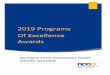 2019 Programs Of Excellence Awards · 2020-04-09 · Excellent programming ideas are found throughout this awards booklet, and after reading, you might consider having your creative