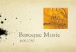 Baroque Music Basso continuo: Figured bass became the standard practice and was used the regular accompaniment
