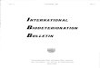 INTERNATIONAL BIODETERIORATION BuLLETIN Vol 03 1967 - No 2.pdf · INTERNATIONAL BIODETERIORATION BULLETIN Contents and Summaries } in English ... The metabolites of toxigenic fungi