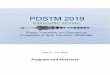 Program and Abstracts - University of Floridareg.conferences.dce.ufl.edu/docs/PDSTM/PDSTMProgram.pdf · properties, materials researchers applying modern fabrication methods and device