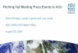 Pitching Fall Meeting Press Events to AGU...Pitching Fall Meeting Press Events to AGU Nanci Bompey, Lauren Lipuma and Liza Lester AGU Public Information Office August 22, 2018 •