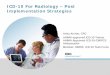 ICD-10 For Radiology – Post Implementation · PDF file ICD-10 For Radiology – Post Implementation Strategies Anita Archer, CPC AHIMA approved ICD-10 Trainer. AHIMA Approved ICD-10-CM/PCS