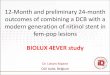 BIOLUX 4EVER study - linc2018.cncptdlx.com€¦ · **Innova is platform for Eluvia FTLR = freedom from Target Lesion Revascularisation DCB = Drug Coated Balloon PTX = Paclitaxel 1