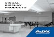 VISUAL DISPLAY PRODUCTS - ajw.com · Both Type I and Type II vinyl fabric is available. AJW offers a full range of standard colors. Custom colors are available upon request. Face