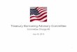 Treasury Borrowing Advisory Committee · Recently announced introduction of a new product since the prior analysis, which considered a range of new products — The Floating Rate