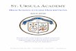 ST URSULA ACADEMY · 2015-2016 The mission of St. Ursula Academy is to educate young women to develop their spiritual, intellectual, physical, and emotional ... Creative Writing 0.5