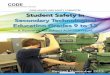CODE HEALTH AND SAFETY COMMITTEE Student Safety in ... · PDF file student safety passport will need to be modified to reflect the safety concerns in the emphasis course. Student Safety
