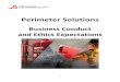 Perimeter Solutions · • Data Minimization: Perimeter Solutions collects information only to the extent necessary to accomplish the business purpose. • Know the Rules: Perimeter