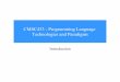 CMSC433 - Programming Language Technologies and Paradigms · – Hadoop / Google MapReduce . Event-Based Programming* ... • TA: Khoa Ha, khoaha@terpmail.umd.edu • Office hours