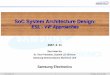 SoC System Architecture Design - pds7.egloos.compds7.egloos.com/pds/200804/30/35/15_SoC_System_Architecture_Design.pdf · SoC System Architecture Design: ESL - ViP Approaches. 