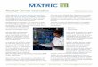 Market-Driven Innovation matricinnovates · MATRIC assists its customers with innovation in both breakthrough technologies and product /process im-provements. This dual focus has