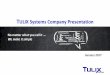 TULIXSystems Company Presentationtulix.com/docs/dan/Misc/OTT Solution Template... · § Tulix develops full-featured streaming applications for mobile platforms and OTT/IPTV set-top-boxes