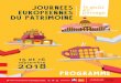Programme des Journées Européennes du patrimoine 2018 de la … · 2018-07-31 · guide du programme INFOS PRATIQUES FACILITEZ-VOUS LA VIE, OPTEZ POUR LES MODES DOUX ! La desserte