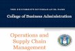 Operations and Supply Chain Management€¦ · operations manager Private sector, government, non-profit organization, schools, hospitals, service center Manufacturing plant Production