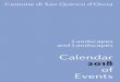 Calendar 2018 of Events - San Quirico d'Orcia · Palestra comunale Saggio Tersicore December 27 Chiesa Collegiata Concerto natalizio della banda con corale. Calendar thematic of Events