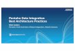 Pentaho Data Integration Best Architecture Practices ...€¦ · Integration Edge Analytics Data Filtering Data Transformation Dashboard Alerts / Notifications Application Enablement