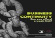 BUSINESS CONTINUITY - Monmouthshire · By reading this booklet you have already started your business continuity process. You have recognised how important your business is and a