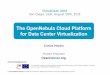 The OpenNebula Cloud Platform for Data Center Virtualization · 2017-11-07 · The OpenNebula Cloud Platform for Data Center Virtualization Carlos Martín Project Engineer ... Ganglia/Nagios